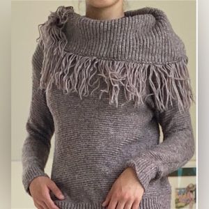 Women’s purple turtle neck sweater